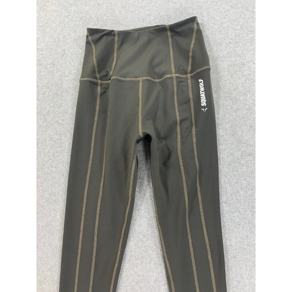 Squat Wolf Full Length Compression Leggings (Women's Medium)‎ Green - Picture 2 of 12
